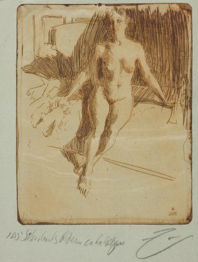 Studie van Model door Anders Leonard Zorn