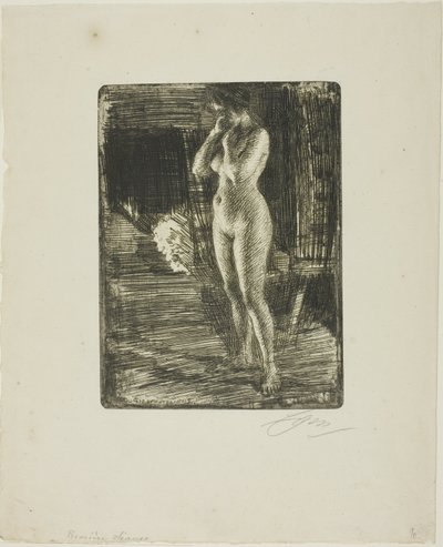 De Eerste Pose door Anders Leonard Zorn