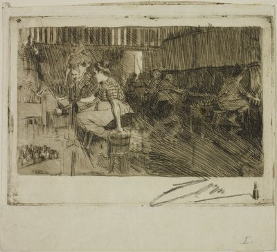 De kleine brouwerij door Anders Leonard Zorn