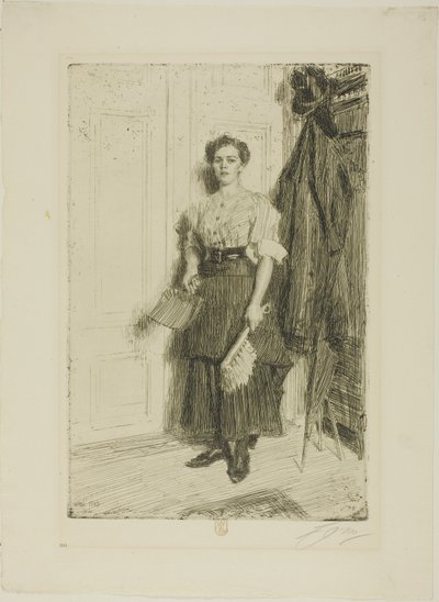 De nieuwe meid door Anders Leonard Zorn