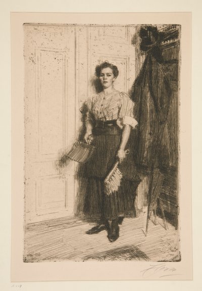 De nieuwe meid door Anders Leonard Zorn