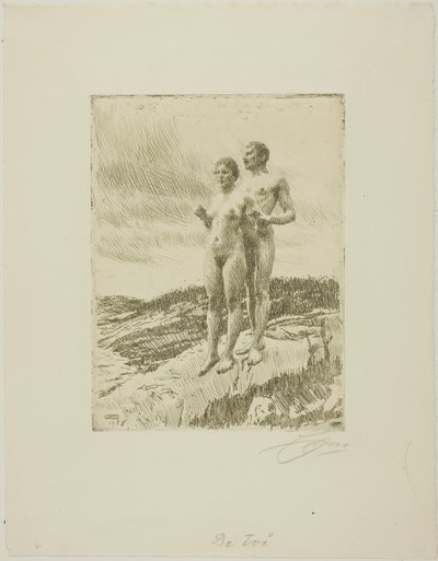 De Twee door Anders Leonard Zorn