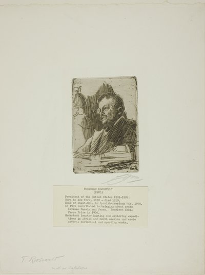 Theodore Roosevelt door Anders Leonard Zorn