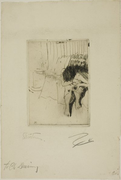 Vermoeid Model door Anders Leonard Zorn