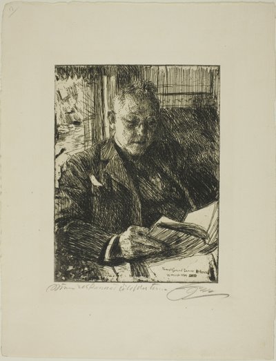 Reisgenoot (Mr. Ch. Deering) door Anders Leonard Zorn