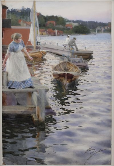 Golven klotsen door Anders Leonard Zorn
