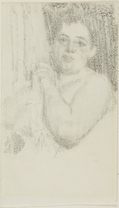 Vrouw met vastgeklemde handen door Anders Zorn