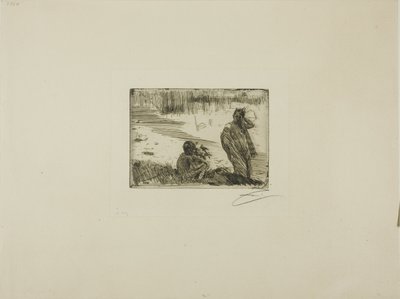 Jonge mensen baden door Anders Leonard Zorn