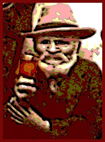 TOAST TO THE PAST LIFE, 2002 (Digitaal schilderij) door Ando Gilardi