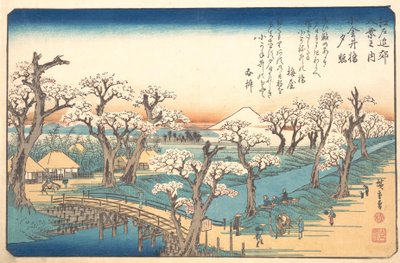 Avondgloed bij de grens van Koganei, 19e eeuw door Ando Hiroshige