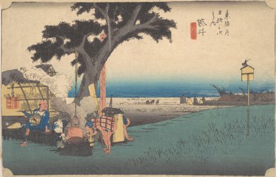 Fukuroi, De Chaya, ca. 1834 door Ando Hiroshige