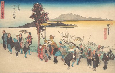 Imamiya Toka Ebisu door Ando Hiroshige