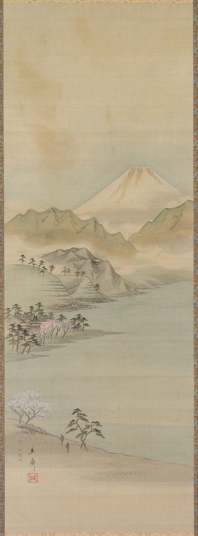 Meer Suwa, 19e eeuw door Ando Hiroshige
