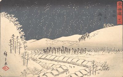 Mariko, uit de serie Tokaido algemeen bekend als de Reisho Tokaido, ca. 1840 door Ando Hiroshige