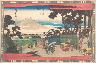 Meguro Gionin Zaka door Ando Hiroshige