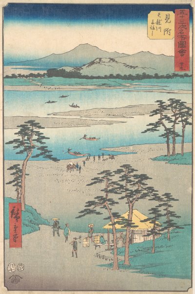 Mitsuke, 1855 door Ando Hiroshige