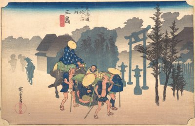 Ochtendmist, 19e eeuw door Ando Hiroshige