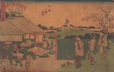 Mukojima no Zu Hira-Iwa, ca. 1840 door Ando Hiroshige