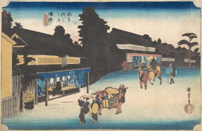 Narumi, Meibutsu Arimatsu Shibori, ca. 1832-1833 door Ando Hiroshige