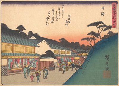 Narumi, uit de serie De Drieënvijftig Stations van de Tokaido-weg door Ando Hiroshige