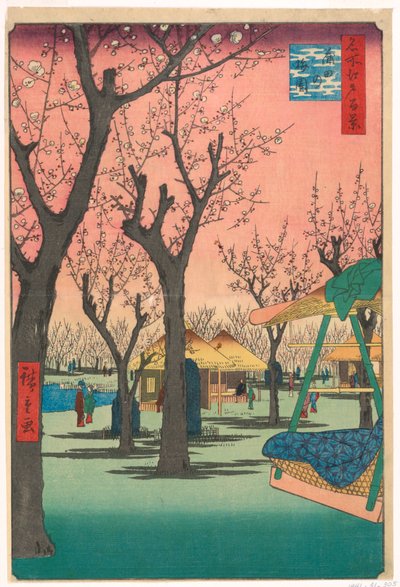 Pruimentuin, Kamata uit de serie Honderd Zichten op Edo door Ando Hiroshige