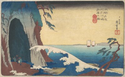 Soshu, Enoshima Iwaya no Zu door Ando Hiroshige