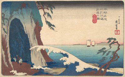Soshu, Enoshima Iwaya no Zu, ca. 1830 door Ando Hiroshige