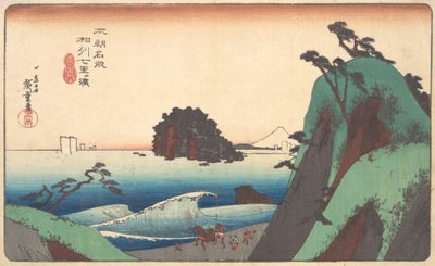 Soshu, Shichi-ri ga Hama, ca. 1830 door Ando Hiroshige