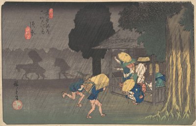 Suhara, uit De negenenzestig stations van de Kisokaido door Ando Hiroshige