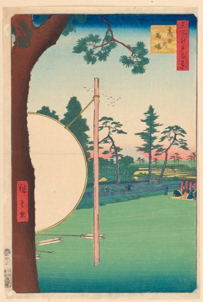 Takata Rijgronden (Takata-no-baba) Uit de Serie Honderd Beroemde Zichten van Edo door Ando Hiroshige