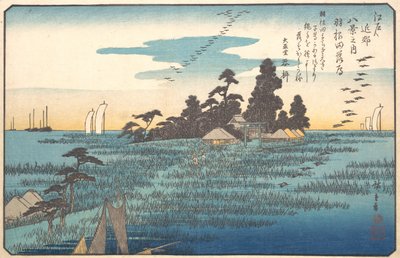 Wilde Ganzen bij Haneda, 19e eeuw door Ando Hiroshige