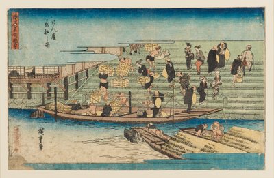 Houtsnede - Rivierscène, 1797-1858 door Ando Hiroshige