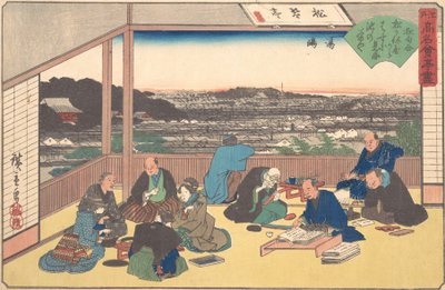 Yushima Matsu Kane-ya, ca. 1840 door Ando Hiroshige