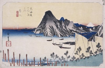 Een uitzicht op Imagiri door Ando or Utagawa Hiroshige