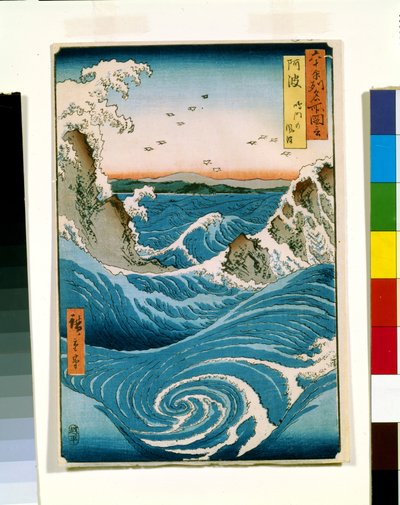 Awa door Ando or Utagawa Hiroshige
