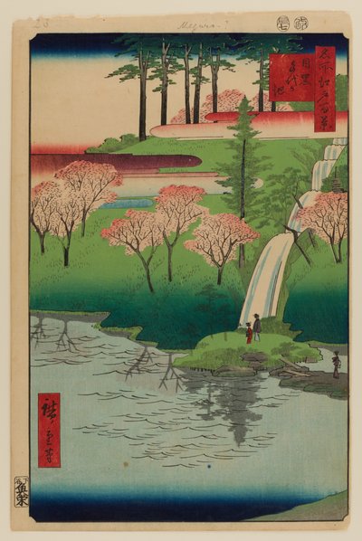 Chiyogaike vijver, Meguro door Ando or Utagawa Hiroshige