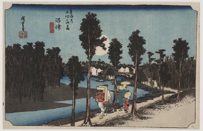Schemering door Ando or Utagawa Hiroshige