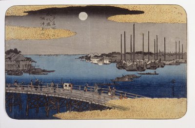 Eitai Brug door Ando or Utagawa Hiroshige