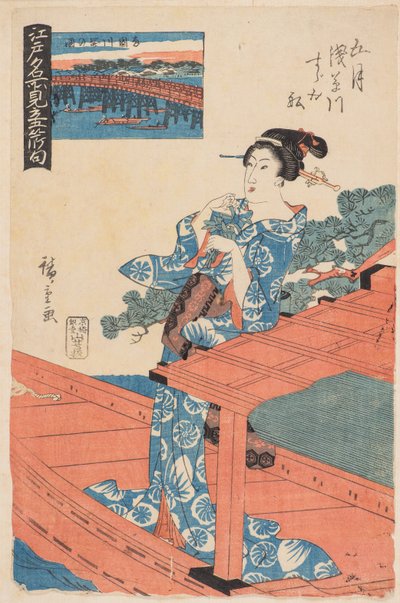 Vijfde Maand (Gogatsu) door Ando or Utagawa Hiroshige