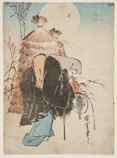 Valkuil voor vossen door Ando or Utagawa Hiroshige