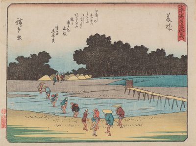 Fujieda door Ando or Utagawa Hiroshige