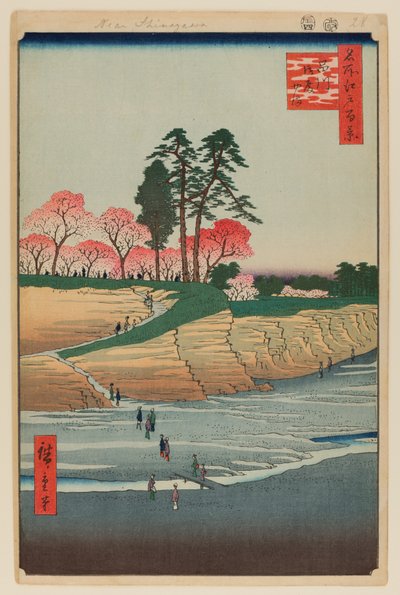 Gotenyama, Shinagawa door Ando or Utagawa Hiroshige