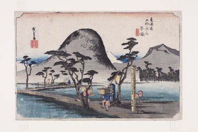 Hiratsuka: Nawate-weg door Ando or Utagawa Hiroshige
