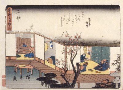 Ishibe door Ando or Utagawa Hiroshige