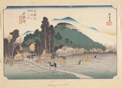 Ishiyakushi door Ando or Utagawa Hiroshige