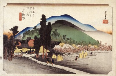 Ishiyakushi door Ando or Utagawa Hiroshige