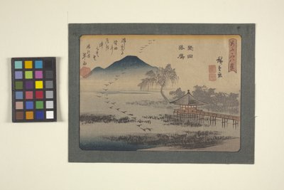 Ishiyama door Ando or Utagawa Hiroshige