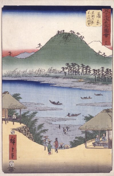 Kambara door Ando or Utagawa Hiroshige