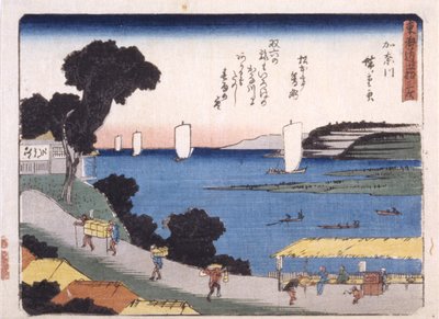 Kanagawa door Ando or Utagawa Hiroshige