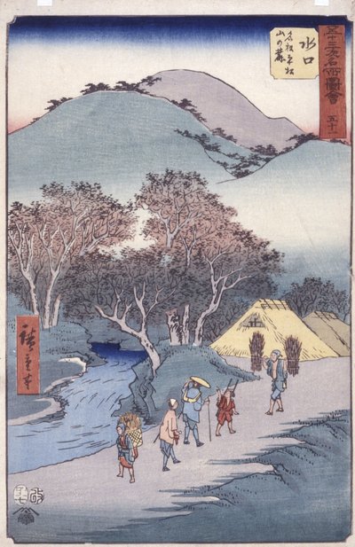 Minikuchi door Ando or Utagawa Hiroshige